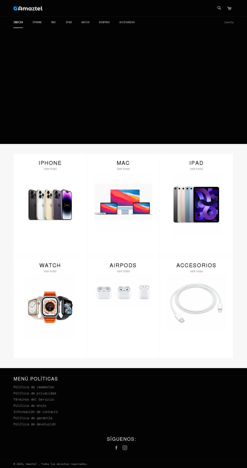 amaztel.com shopify website screenshot