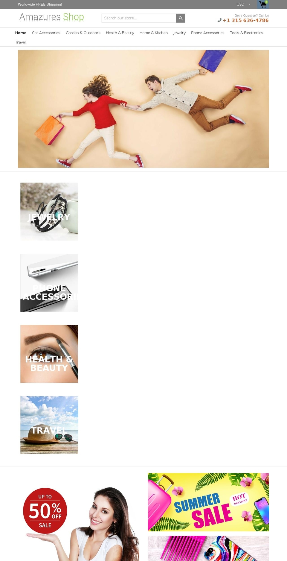 amazures.com — Shopify storefront screenshot