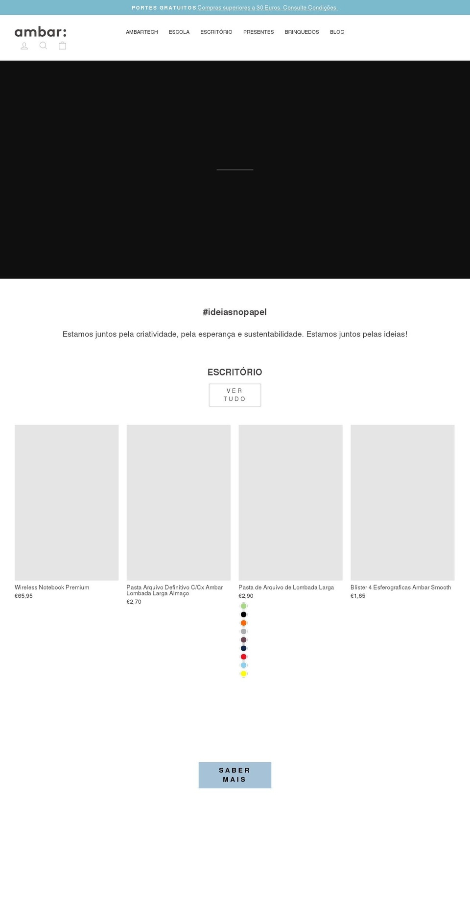 ambar.pt shopify website screenshot