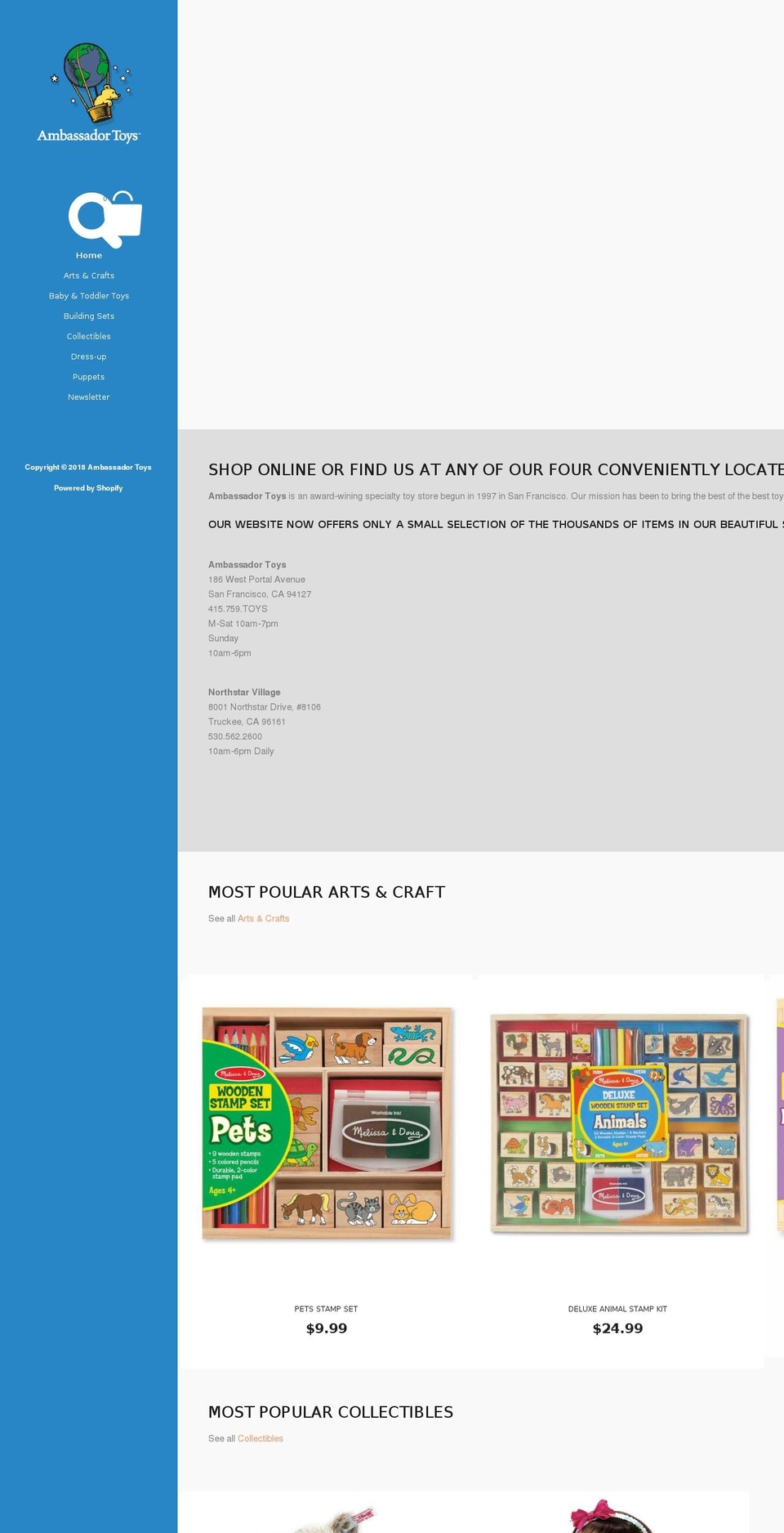 ambassadortoys.mobi shopify website screenshot