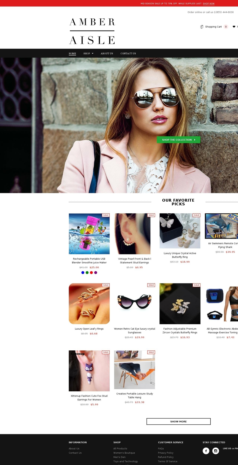 store-theme-for-uploading Shopify theme site example amberaisle.com