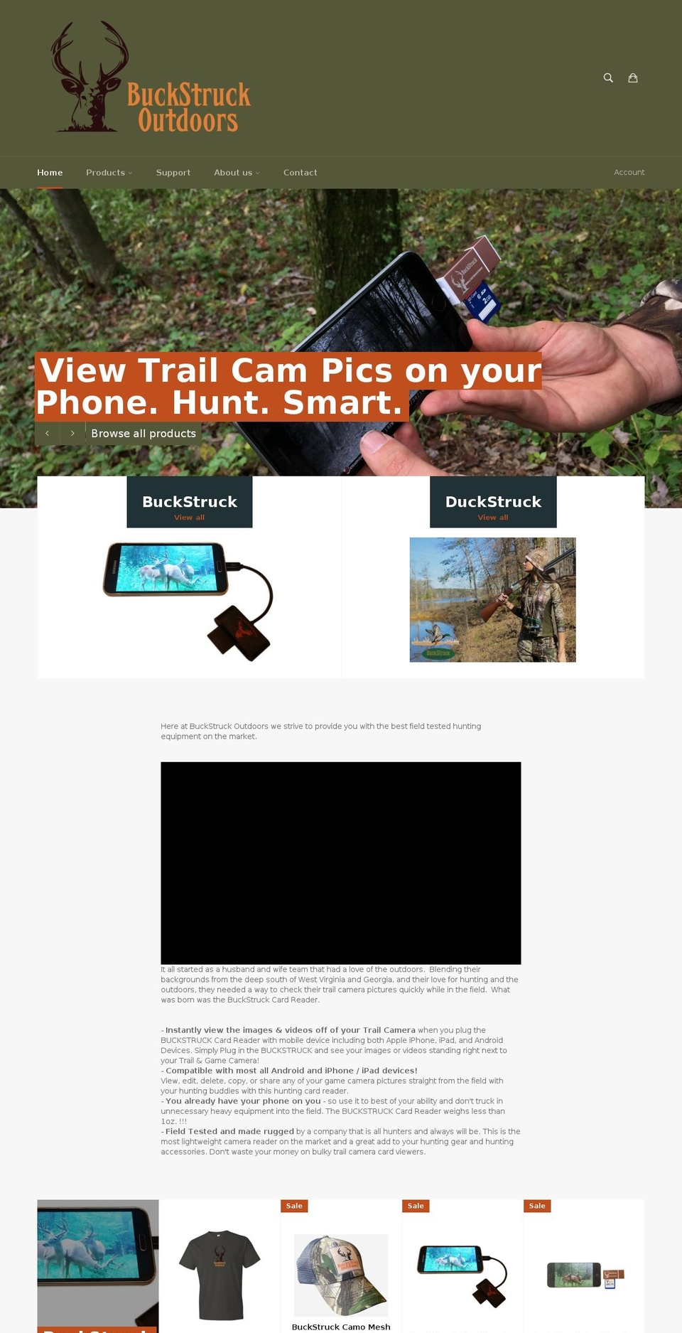 amberbluffs.com — Shopify storefront screenshot