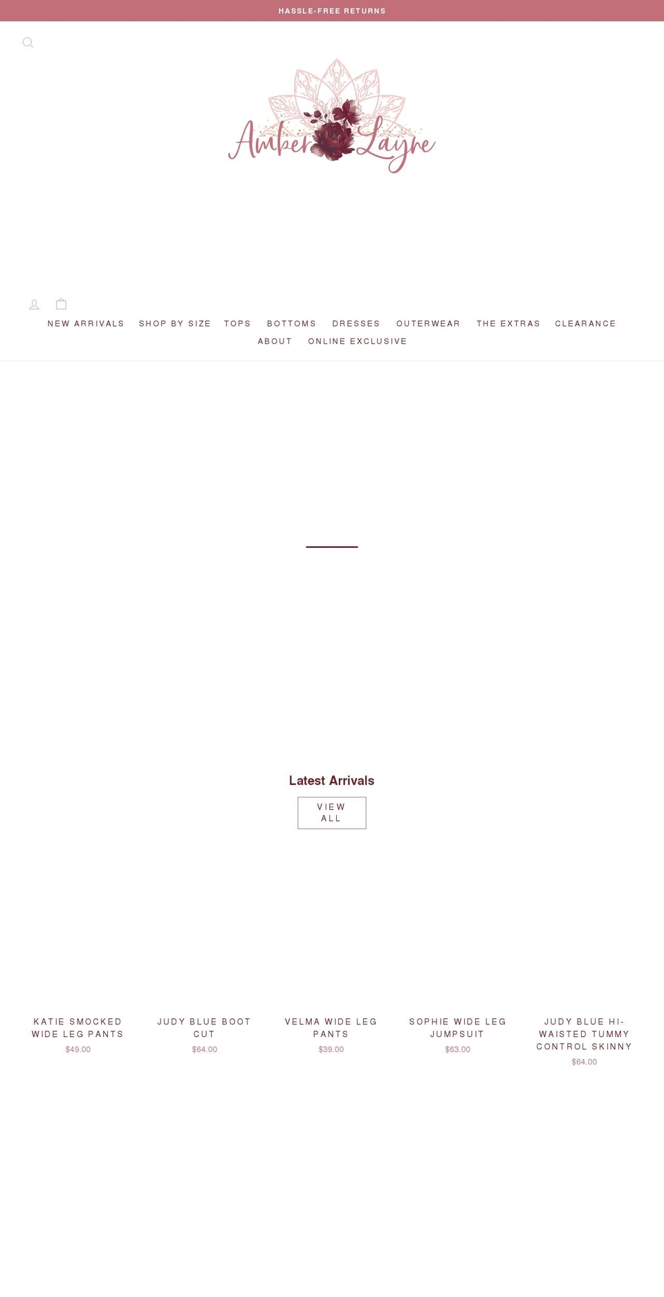 amberlayne719.com shopify website screenshot