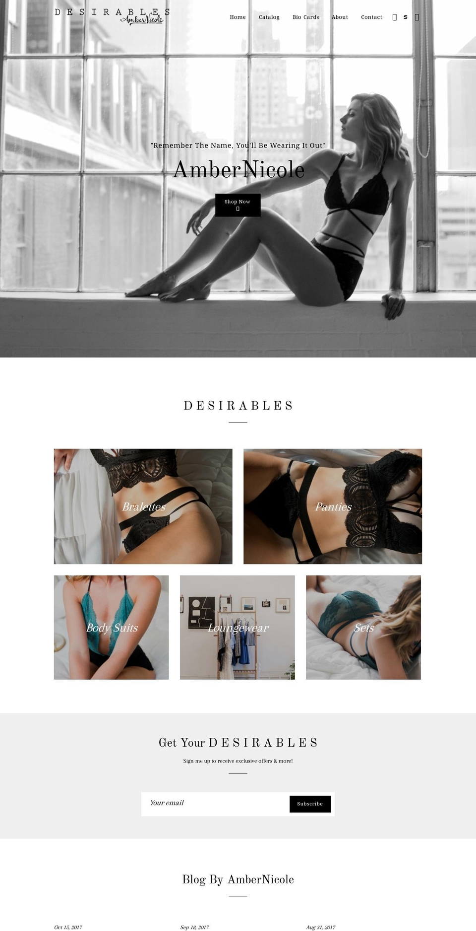 ambernicole.design shopify website screenshot