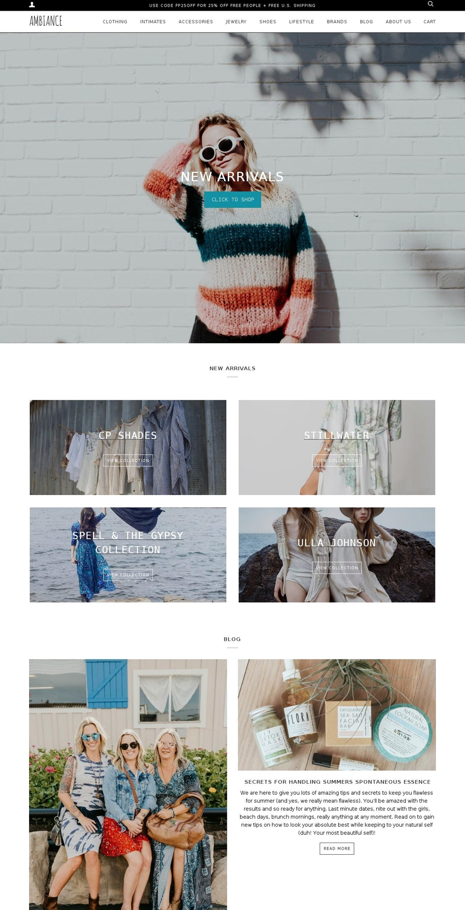 ambianceboutiques.com — Shopify storefront screenshot