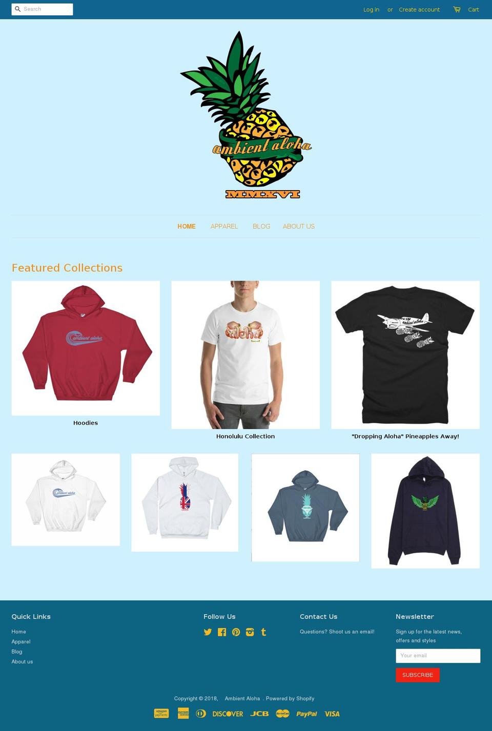 ambientaloha.com — Shopify storefront screenshot