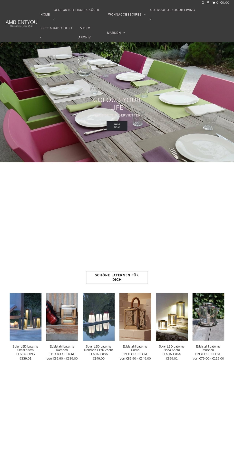 ambientyou.com shopify website screenshot