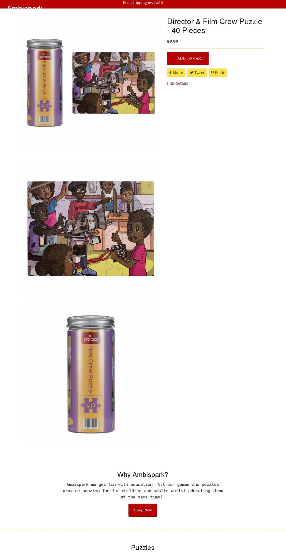 ambispark.com shopify website screenshot