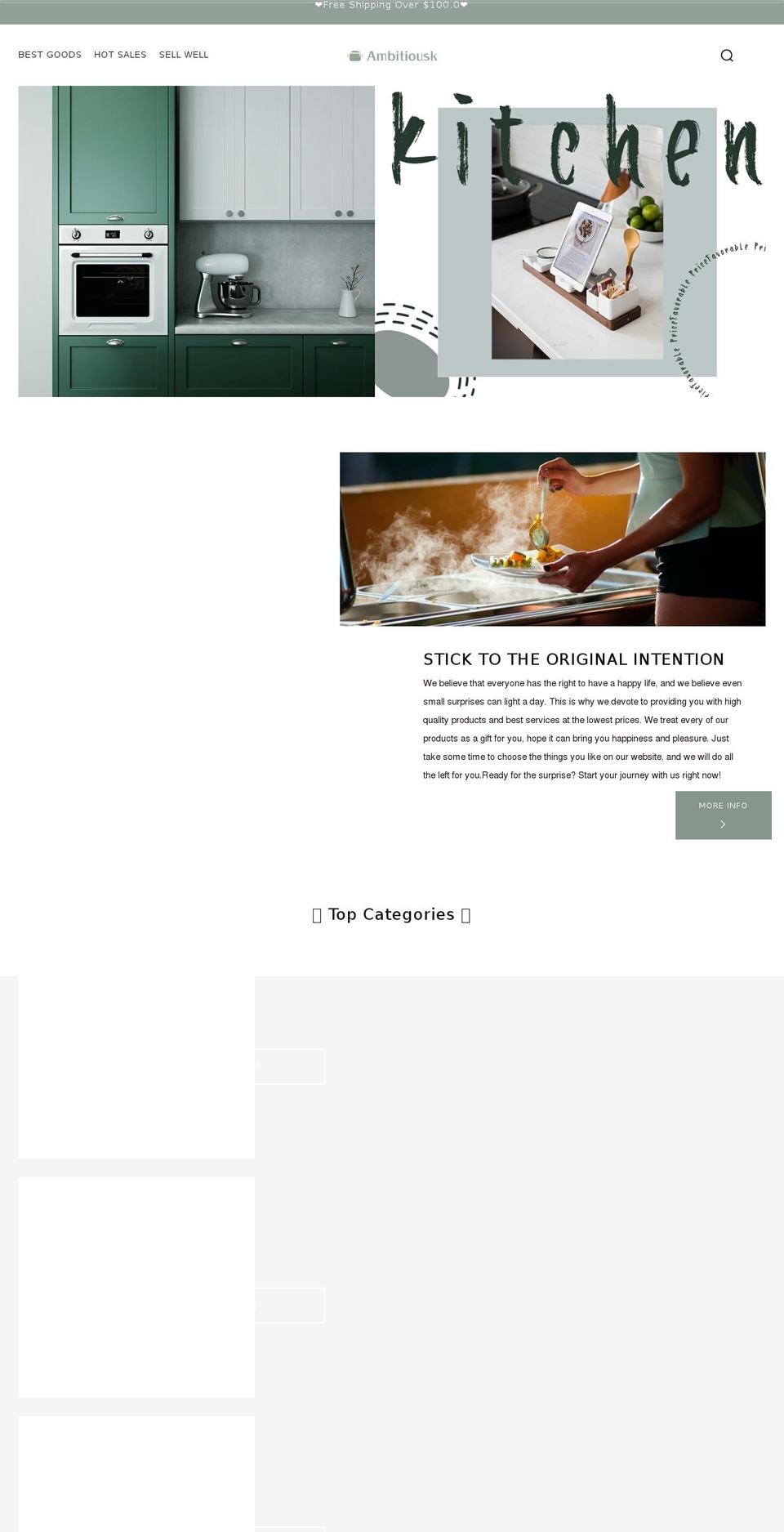 ambitiousk.com — Shopify storefront screenshot