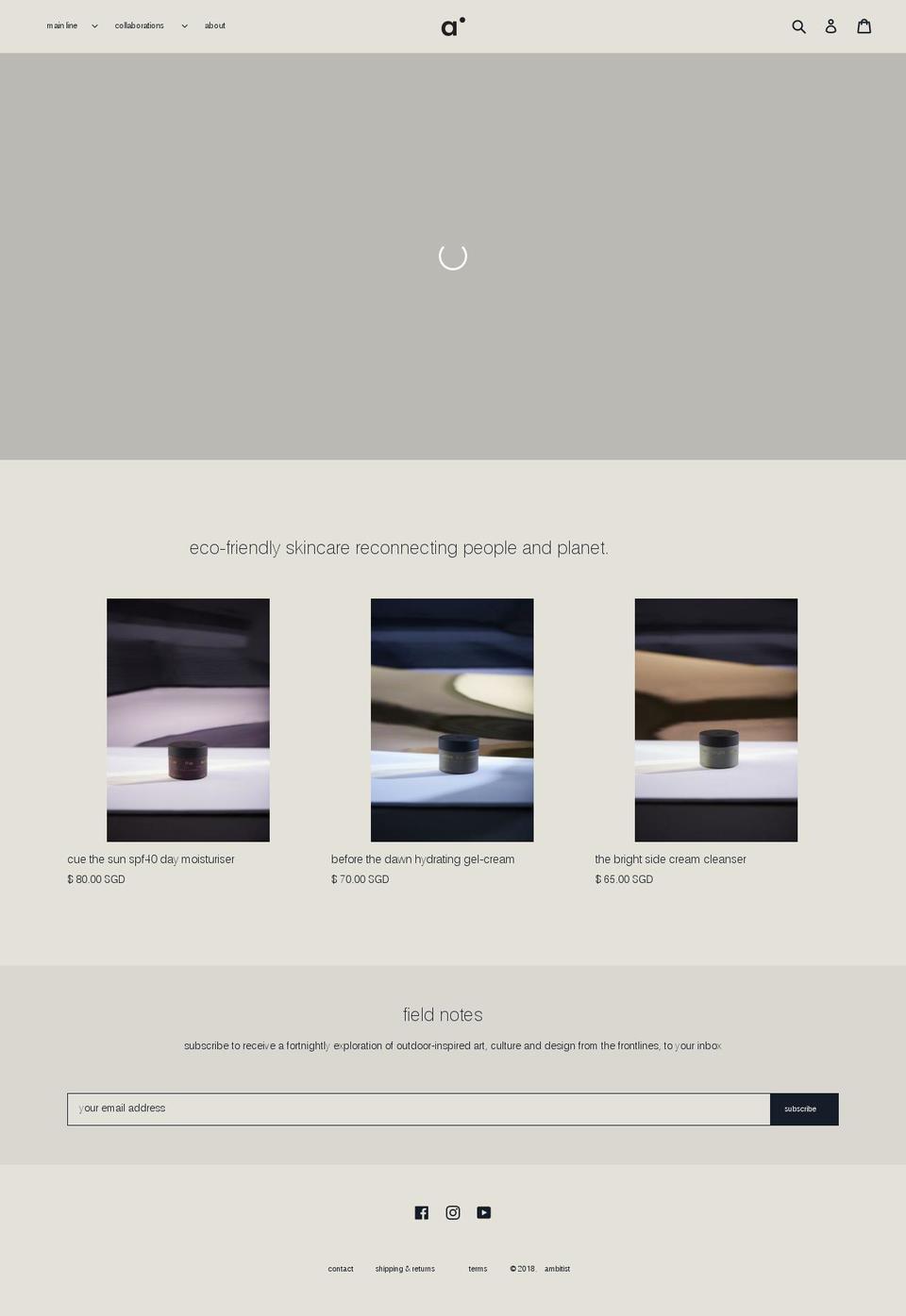 ambitist.com — Shopify storefront screenshot