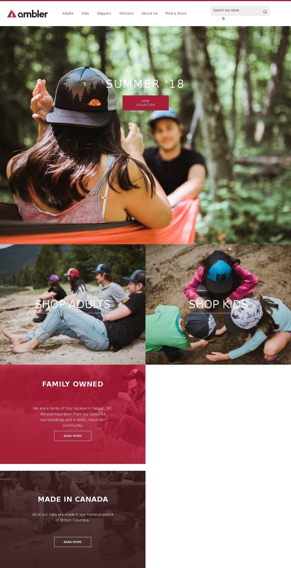 amblermw.ca shopify website screenshot