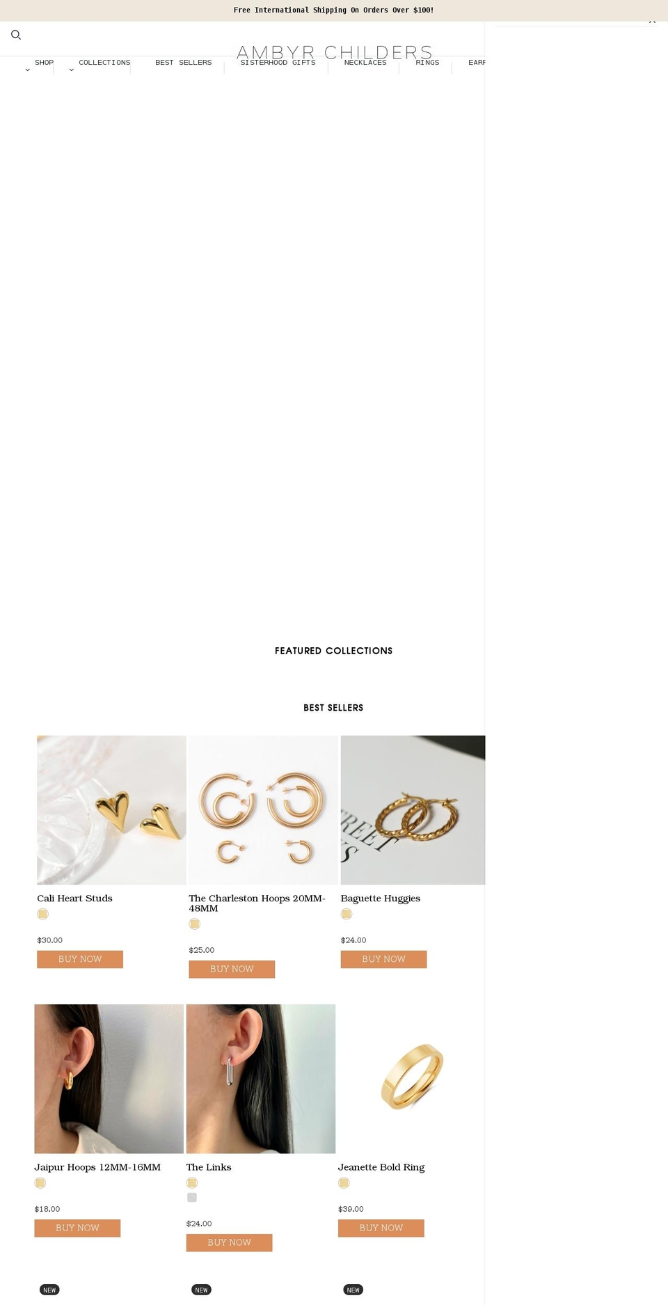 ambyrchilders.com shopify website screenshot