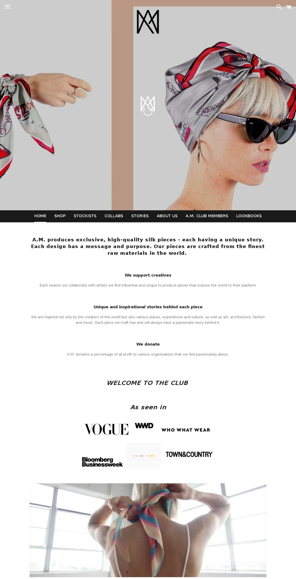 amclub.co shopify website screenshot