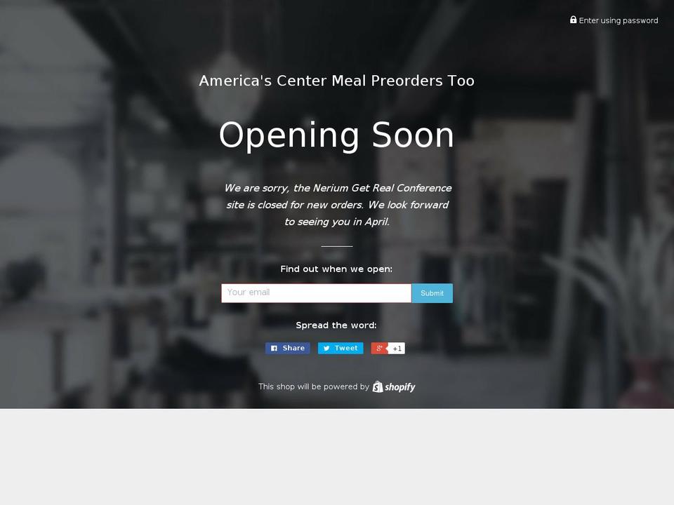 amctrpreorderedmealstoo.com — Shopify storefront screenshot