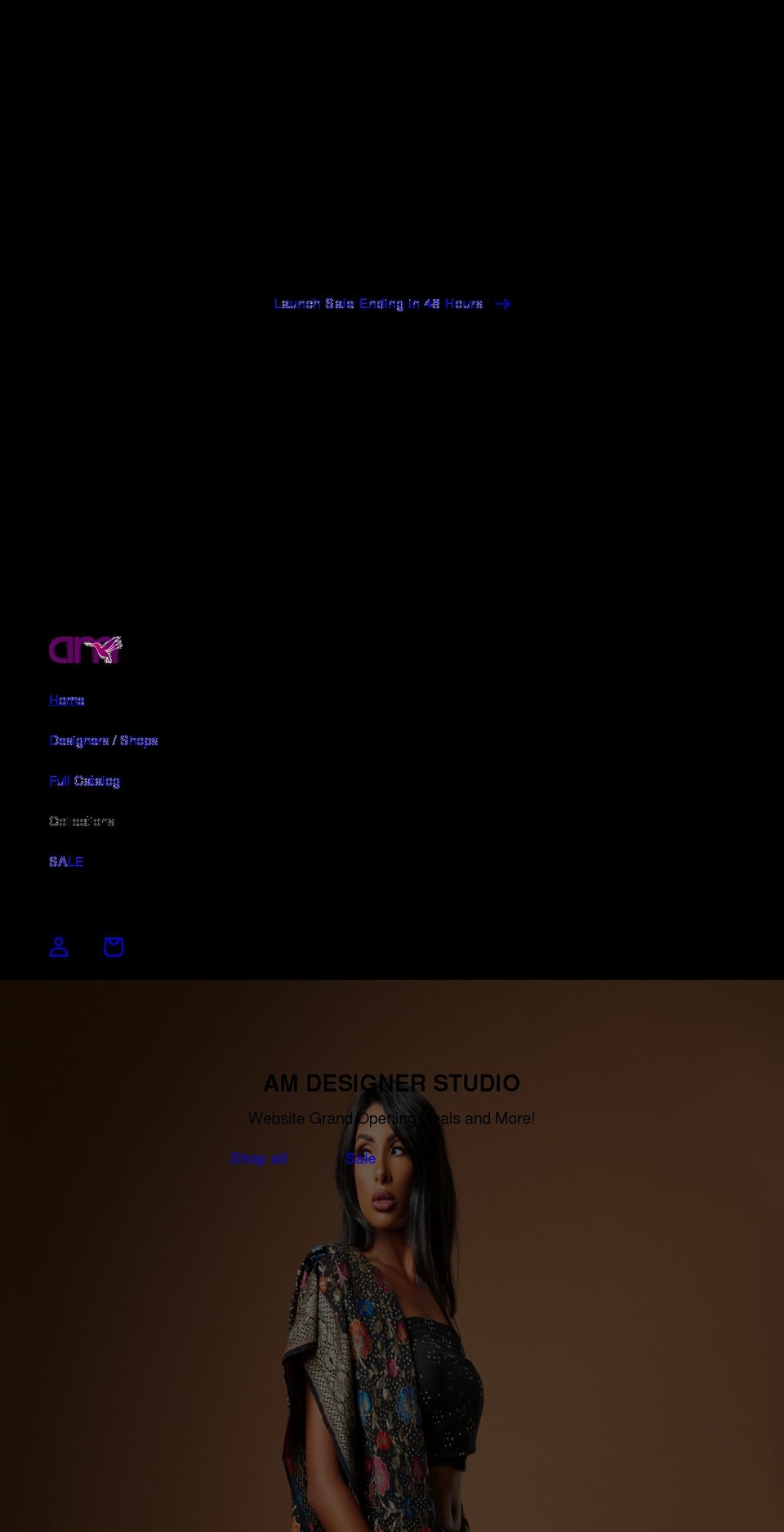amdesignerstudio.com shopify website screenshot