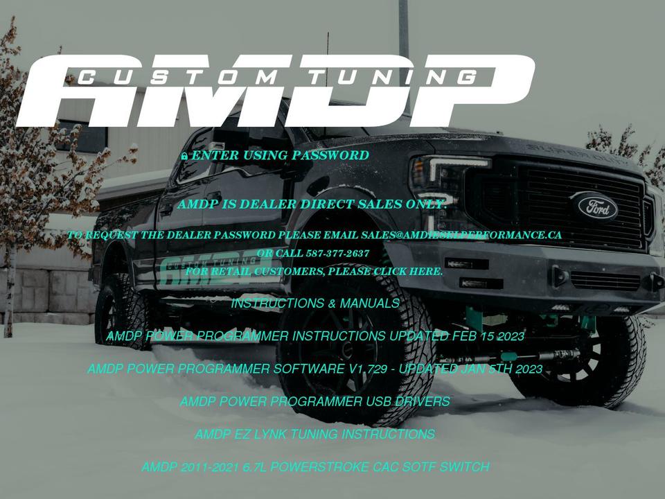 amdieselperformance.ca shopify website screenshot