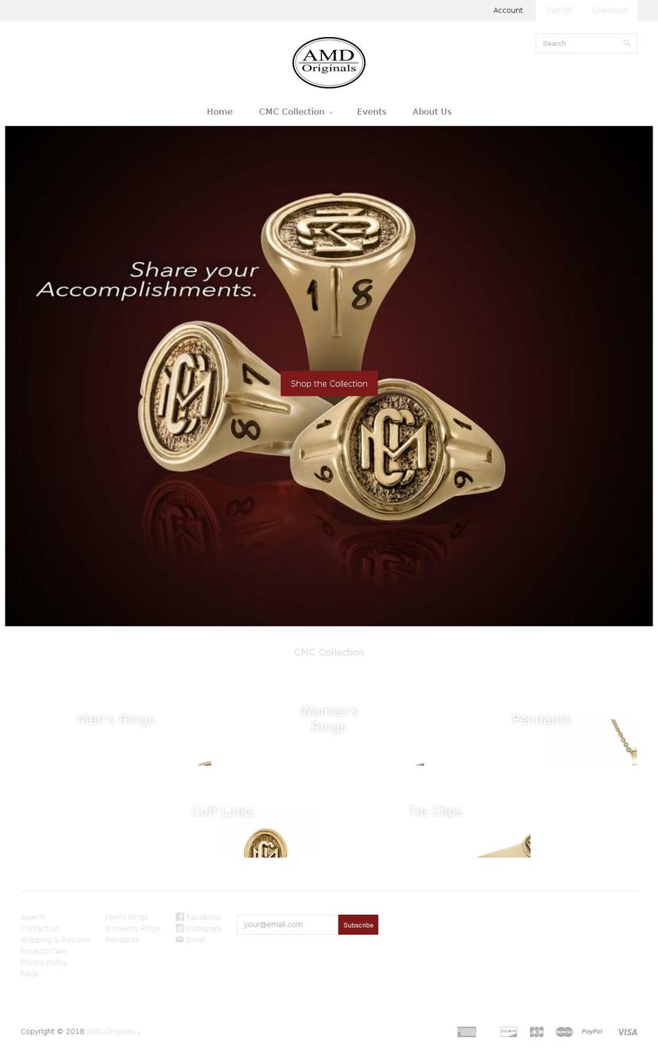 amdoriginals.com — Shopify storefront screenshot