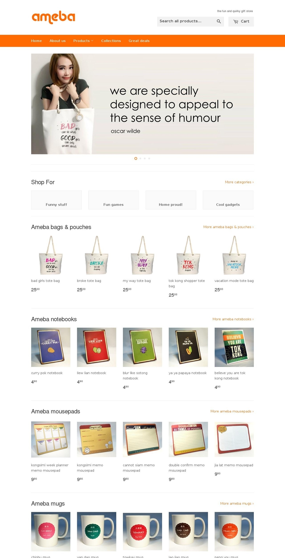 ameba.com.sg shopify website screenshot