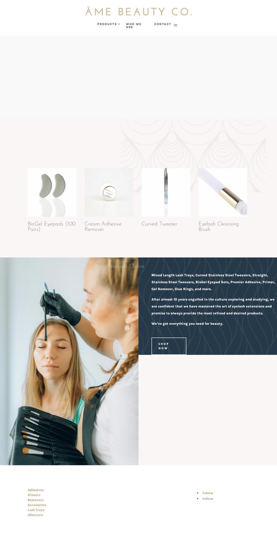 amebeautyco.com — Shopify storefront screenshot
