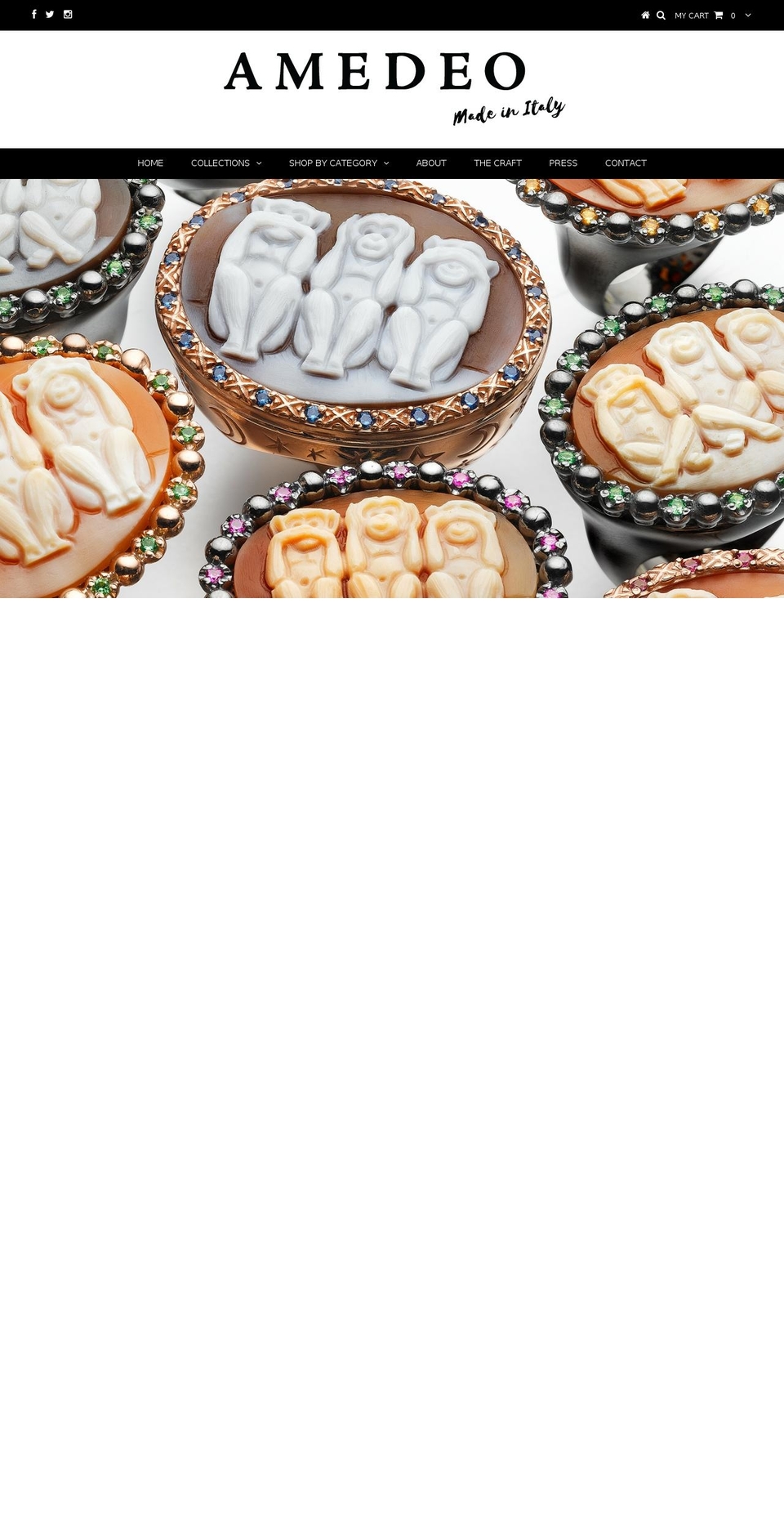 amedeoscognamiglio.com shopify website screenshot