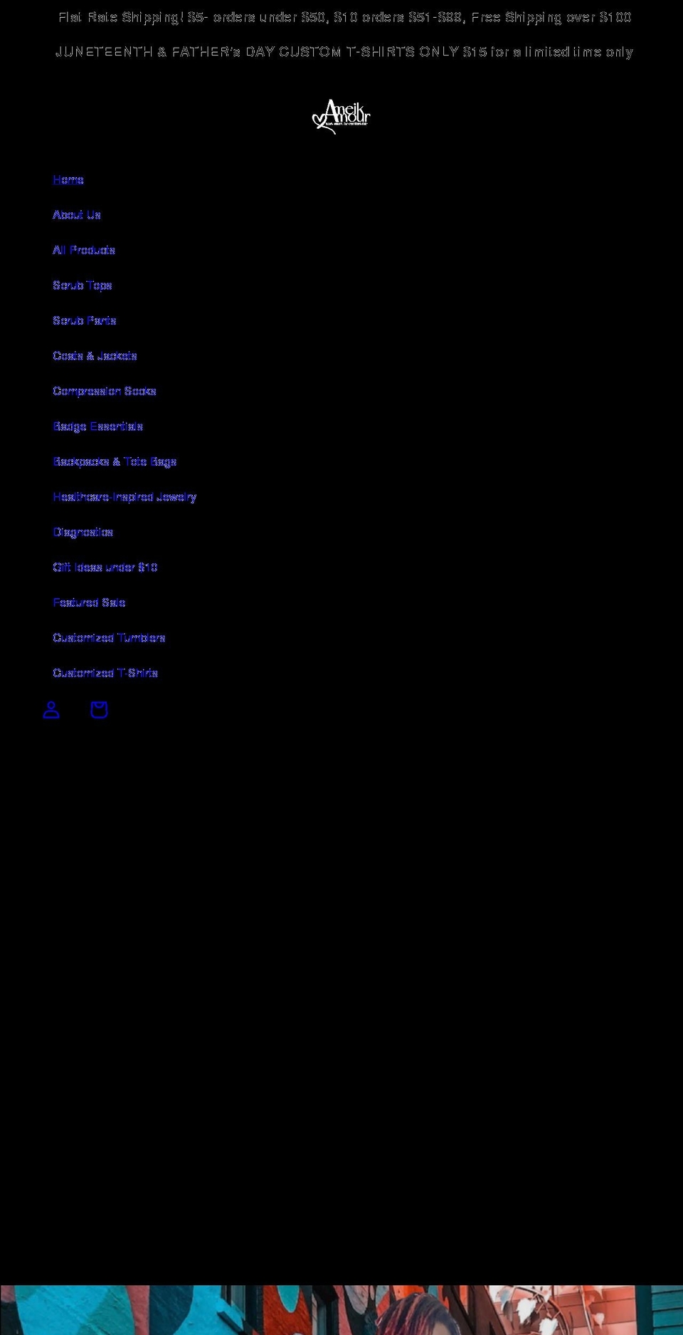 ameikamour.com shopify website screenshot