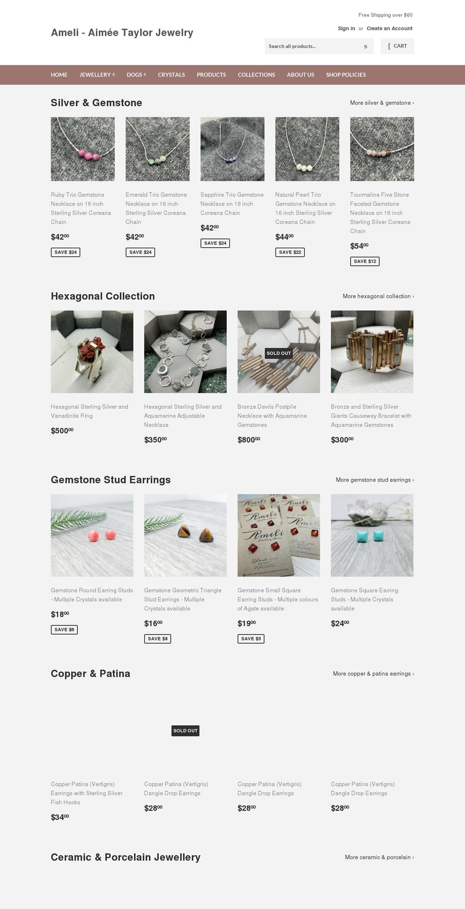 ameli.ca shopify website screenshot