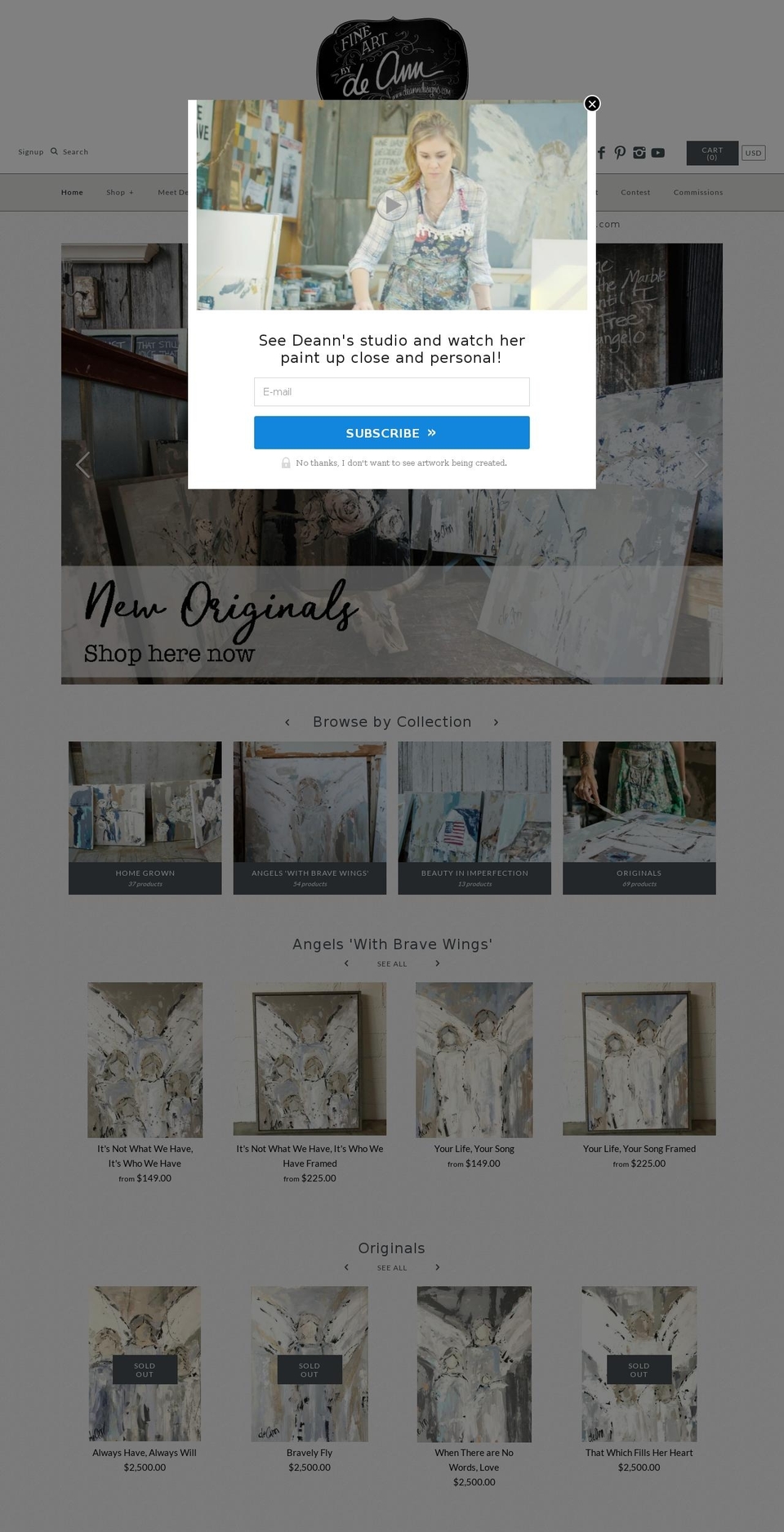 Deann Designs - Symmetry Theme Shopify theme site example ameliahebert.com