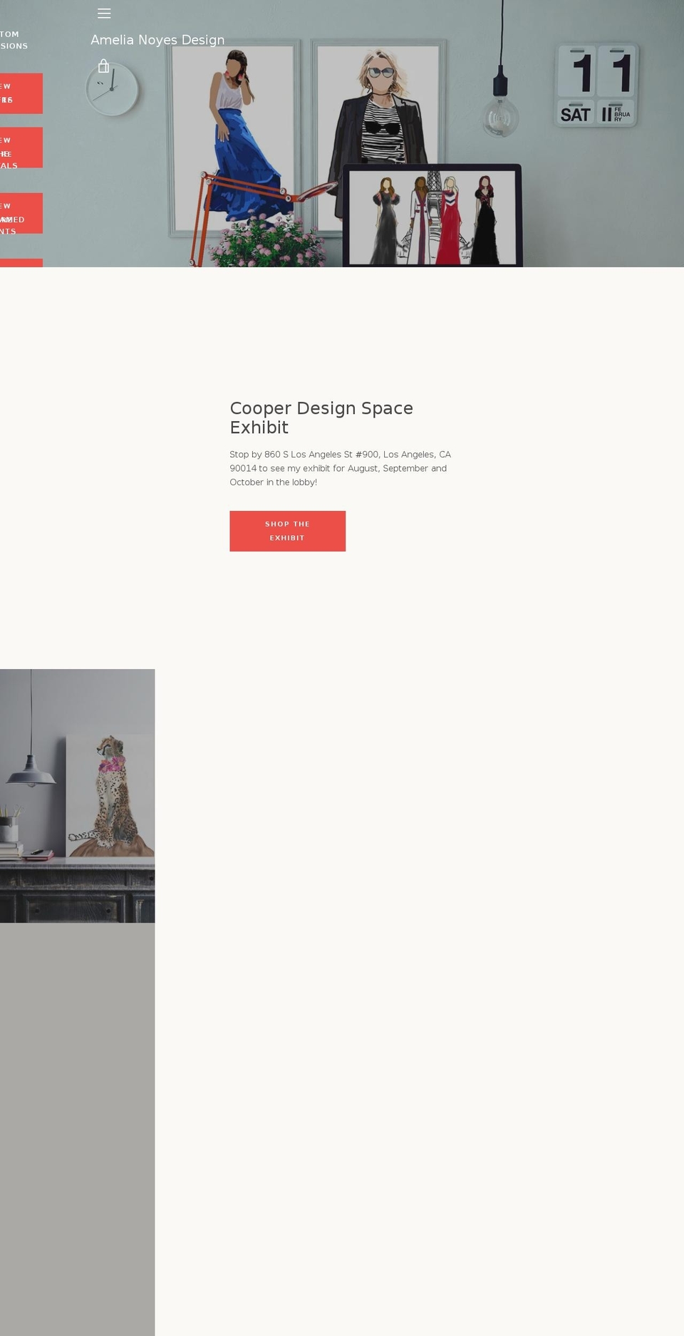 amelianoyesdesign.com shopify website screenshot