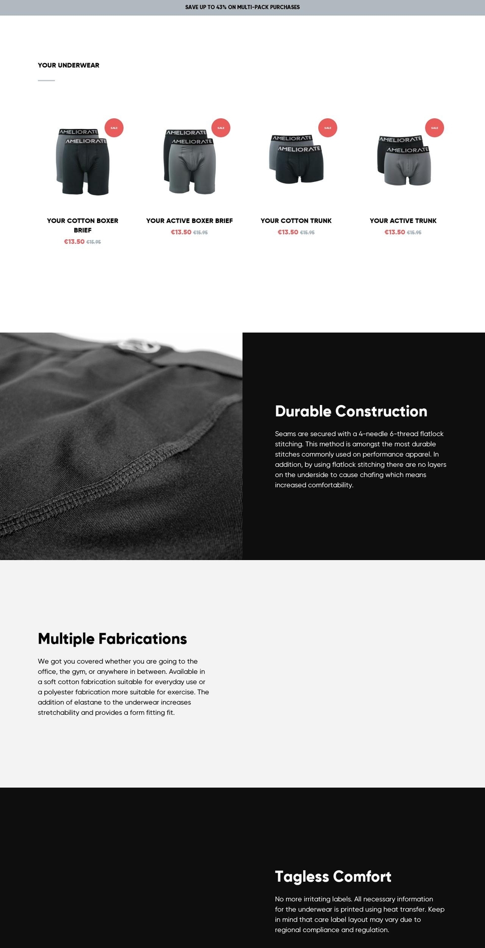 Ameliorate Official Website (NEW) Shopify theme site example ameliorate.co