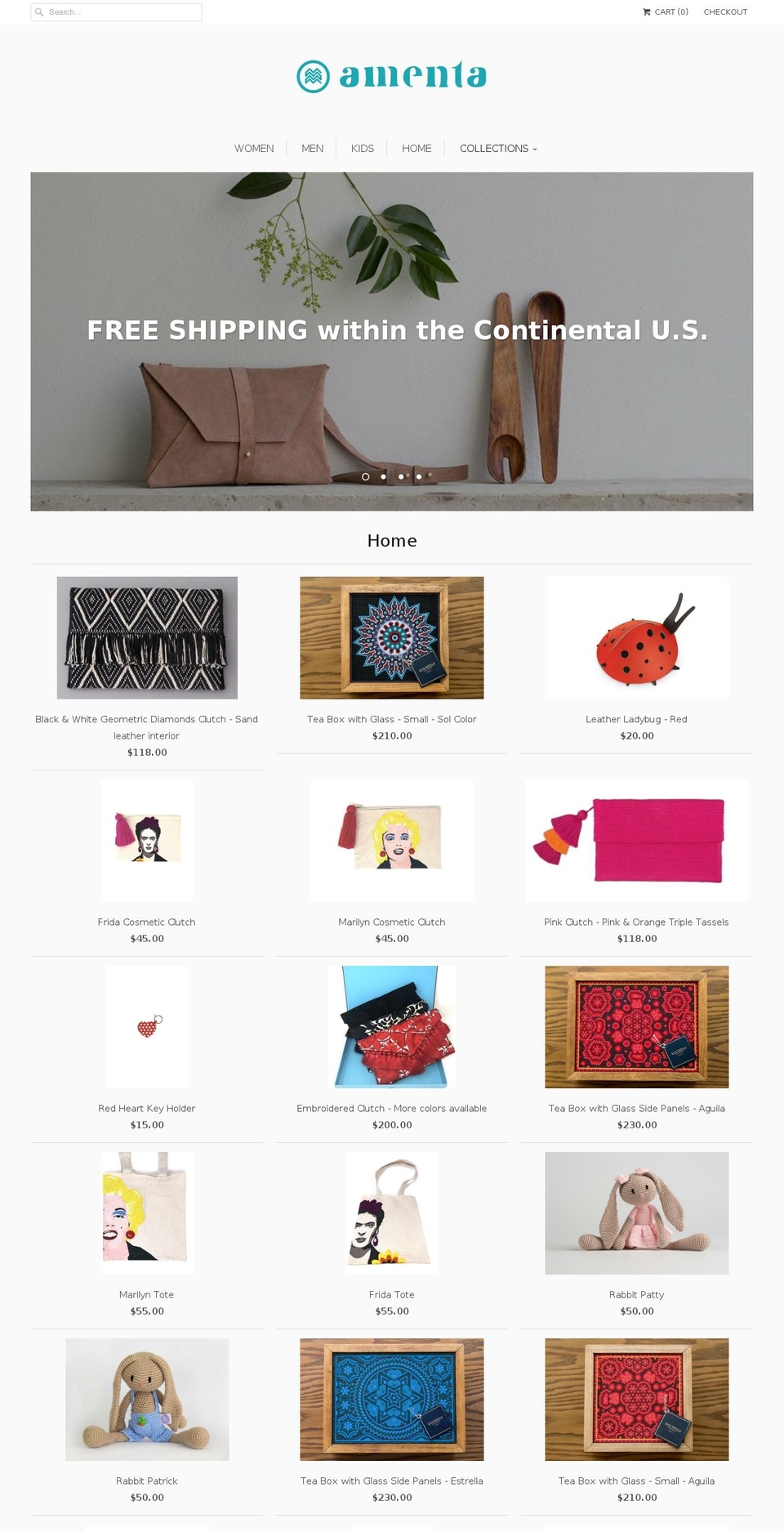 amentagifts.com — Shopify storefront screenshot