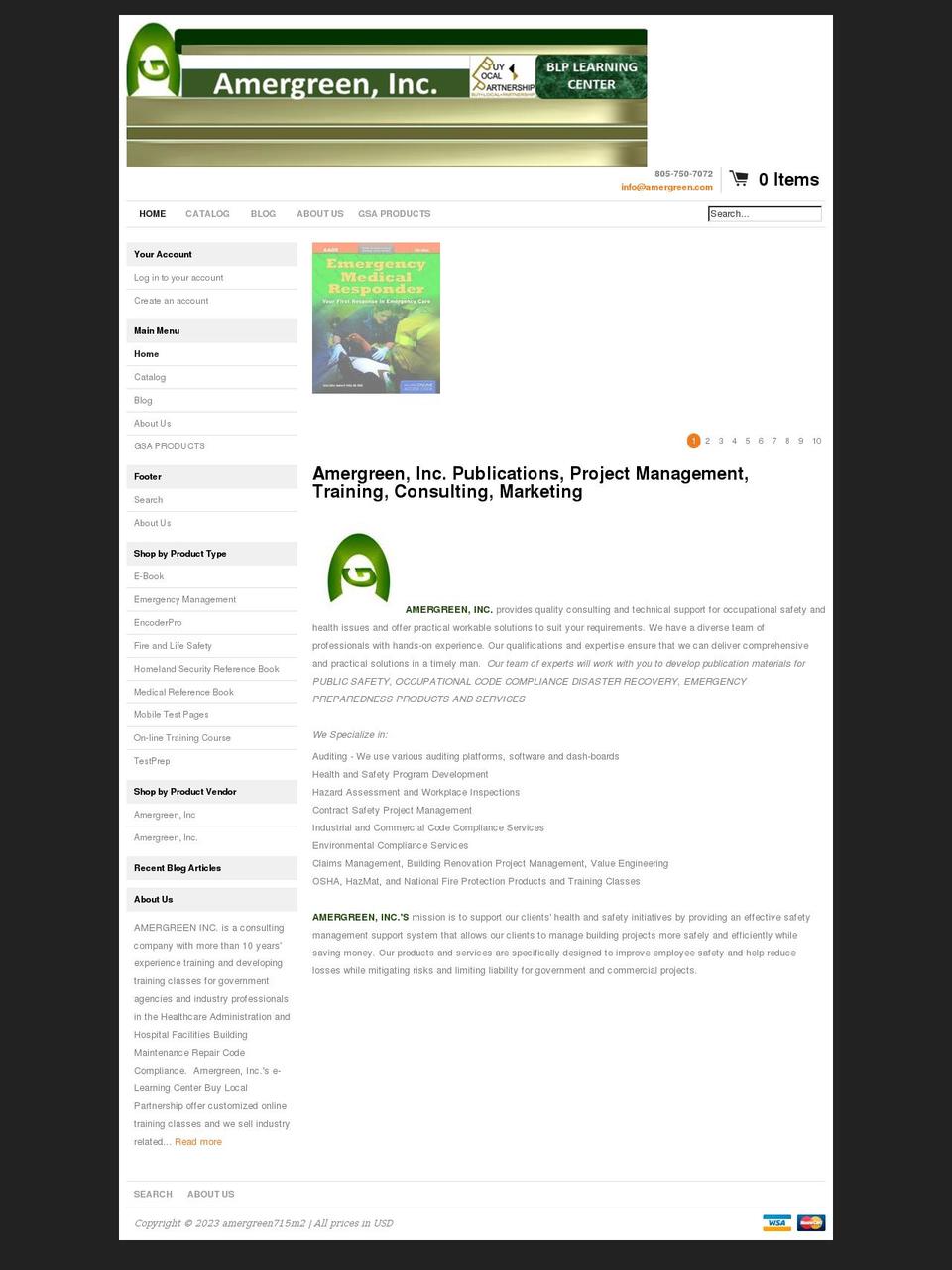 amergreen715m2.myshopify.com shopify website screenshot