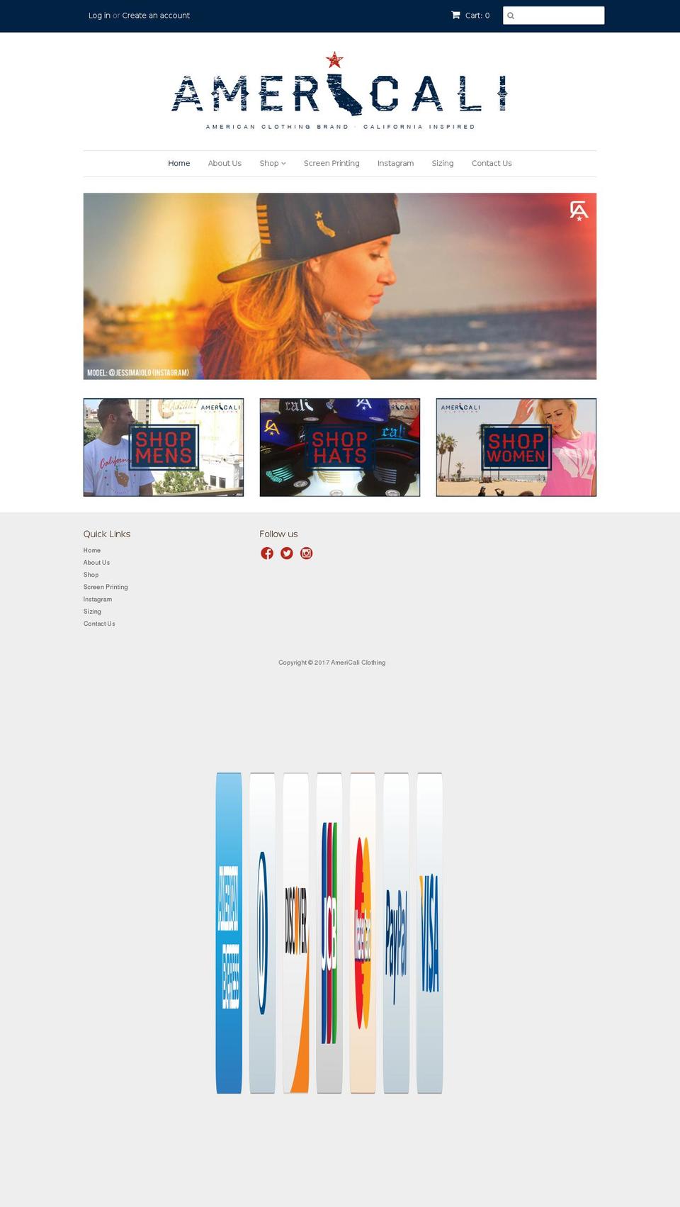 americaliusa.com shopify website screenshot