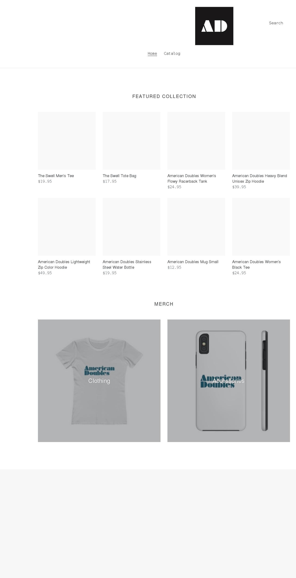 american-doubles.myshopify.com shopify website screenshot