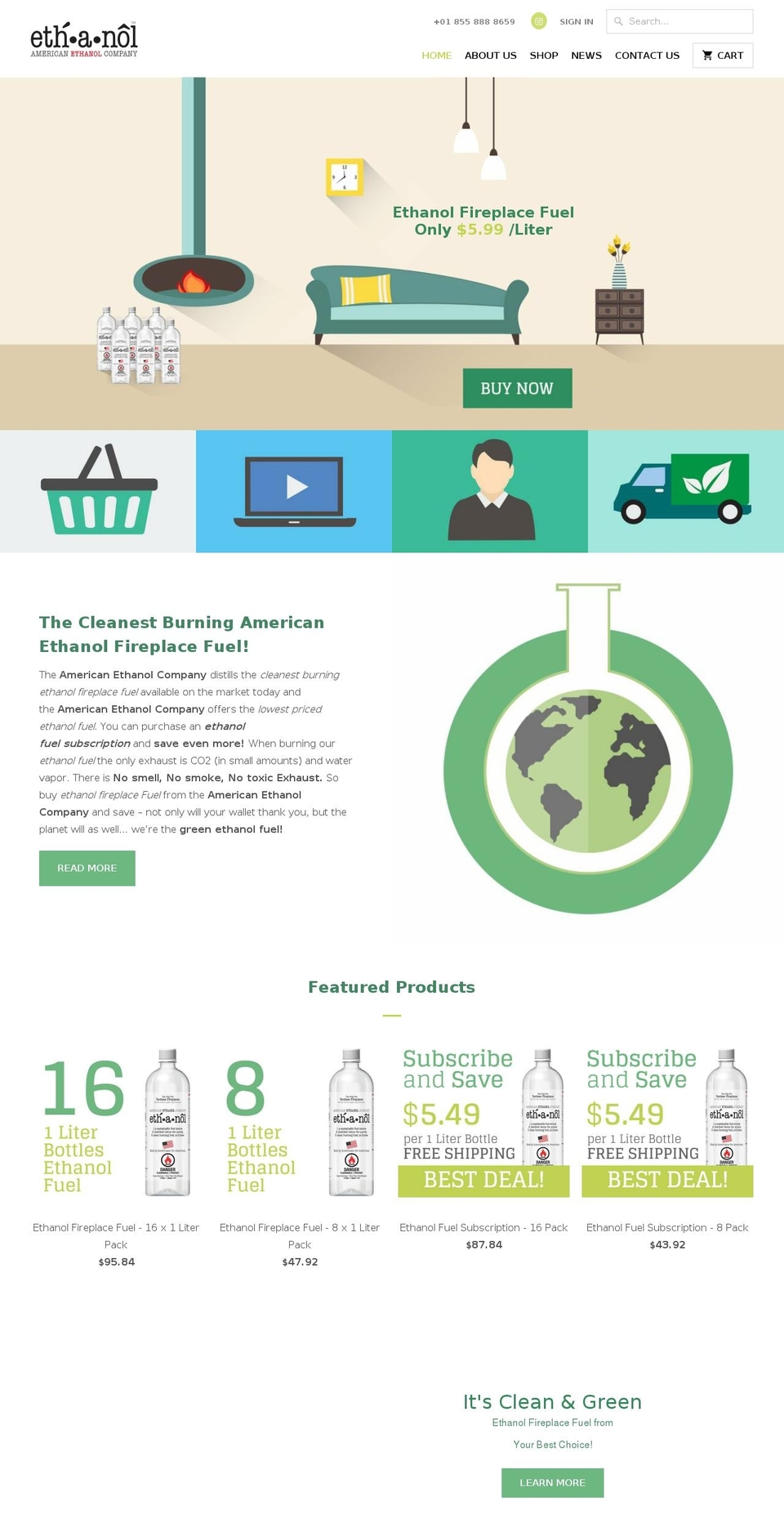 american-ethanol.com shopify website screenshot