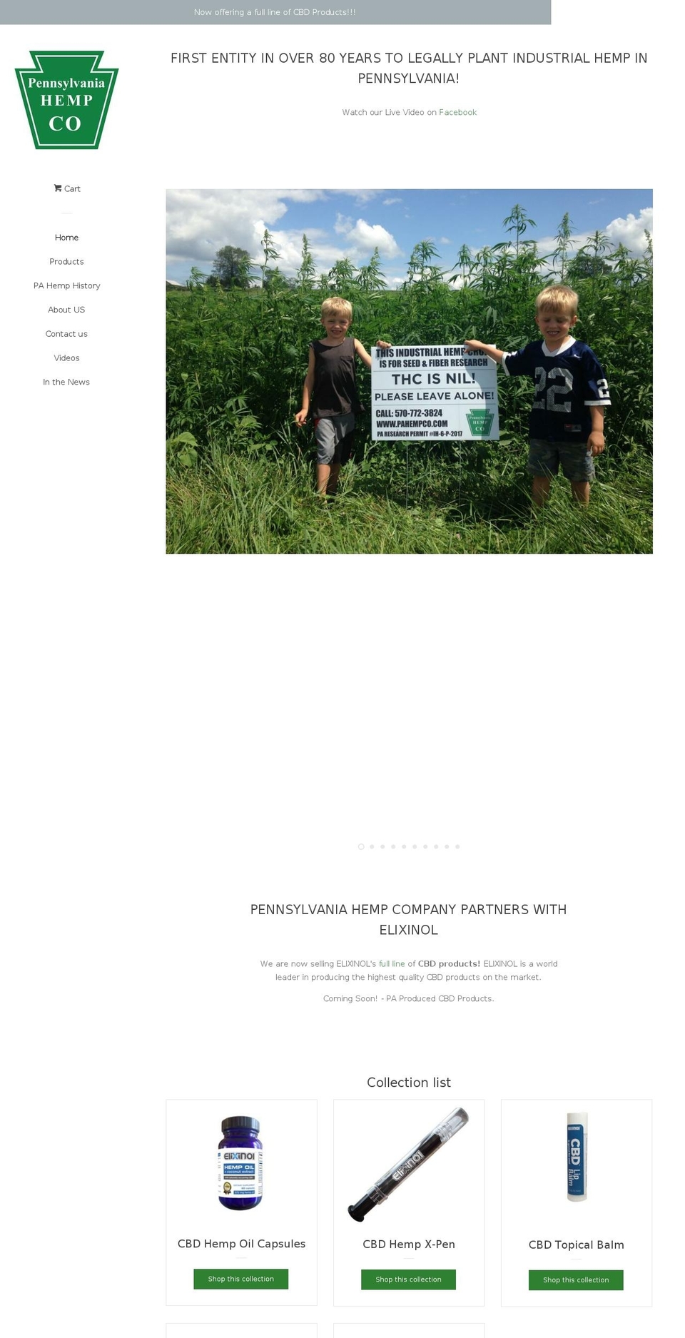 american-hempcompany.com — Shopify storefront screenshot
