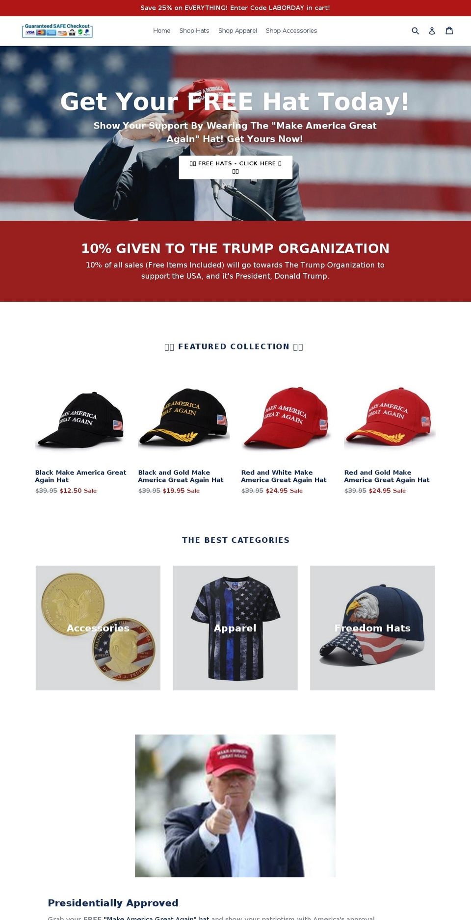 american-independence.com — Shopify storefront screenshot