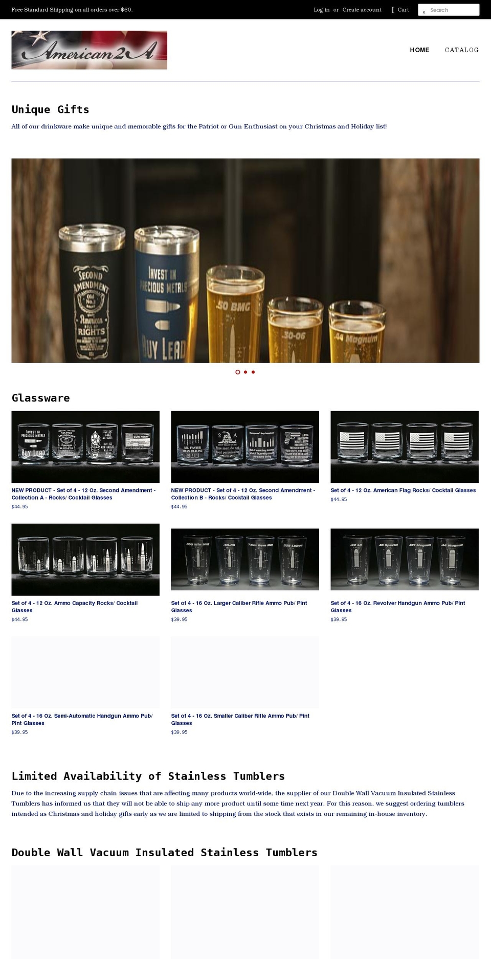american2a.com shopify website screenshot