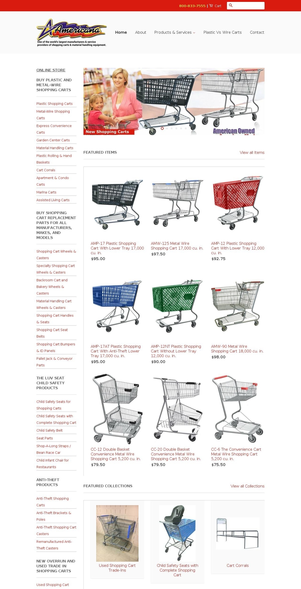 americanacompanies.com shopify website screenshot