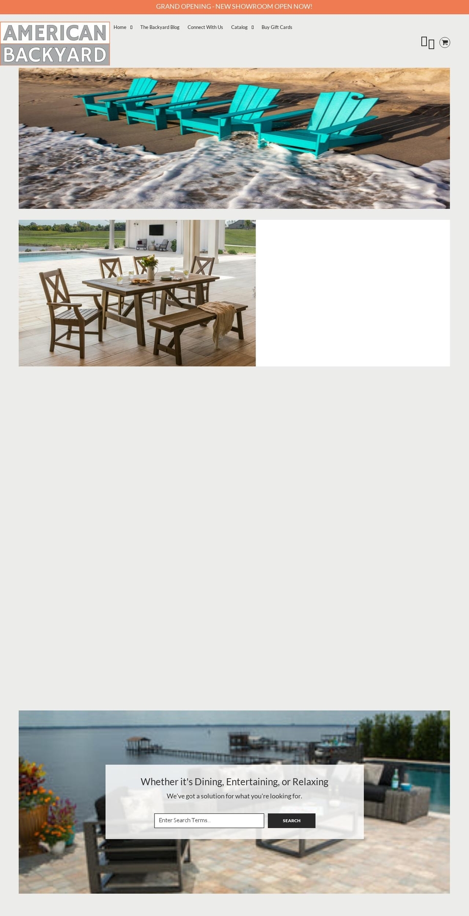 americanbackyard.com shopify website screenshot