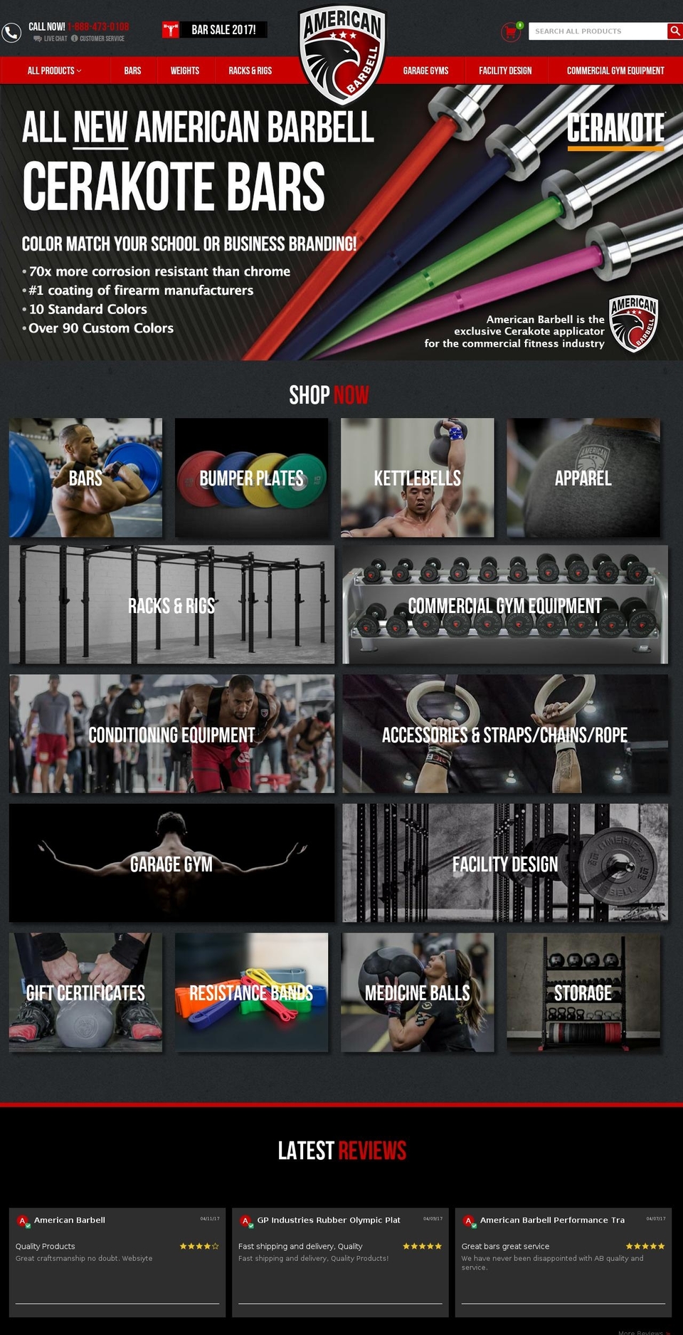 americanbarbellcompany.com shopify website screenshot