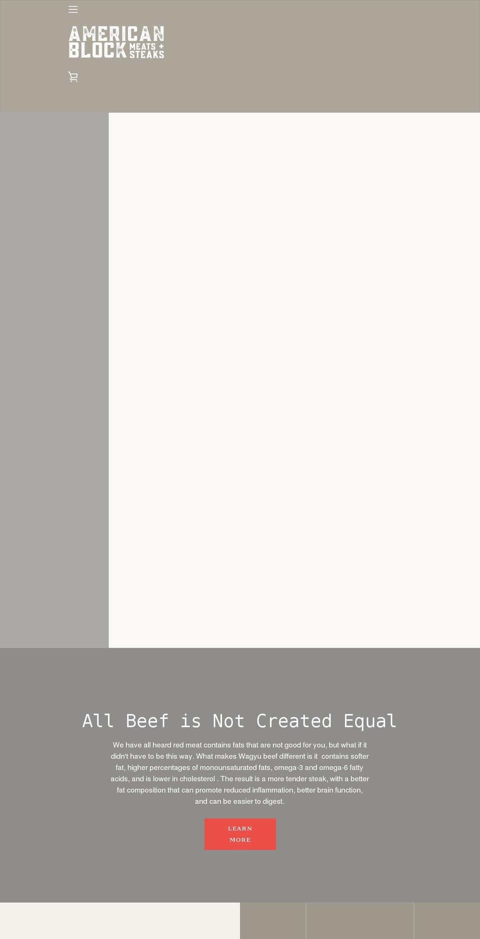 americanblockmeats.com shopify website screenshot