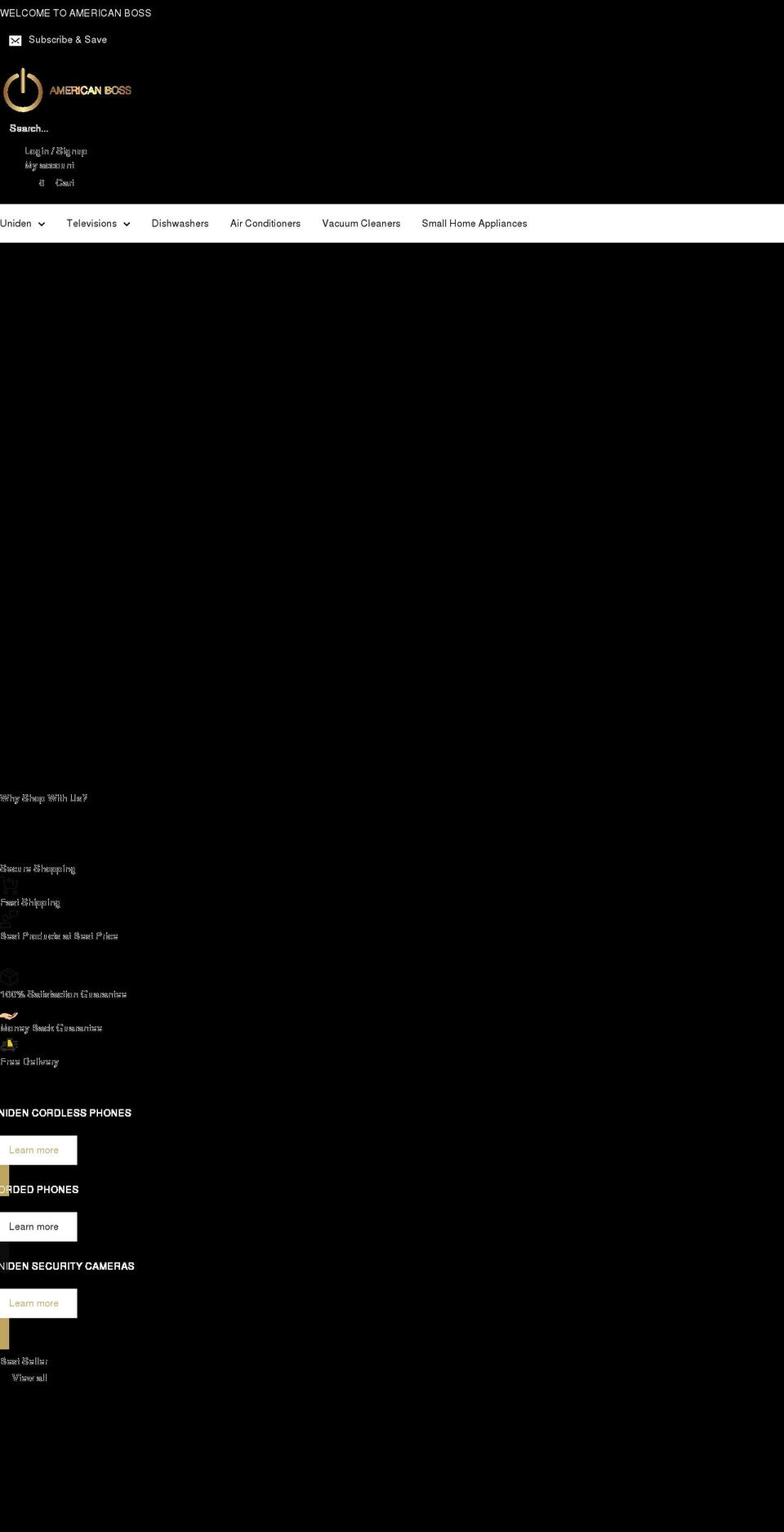 americanboss.com.au shopify website screenshot
