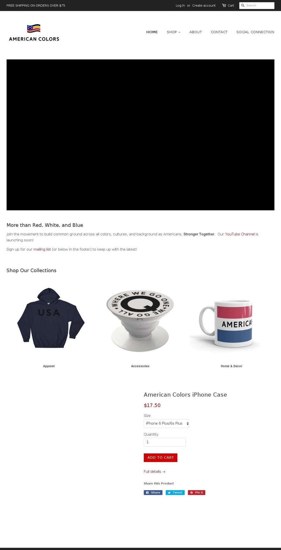 americancolors.us shopify website screenshot