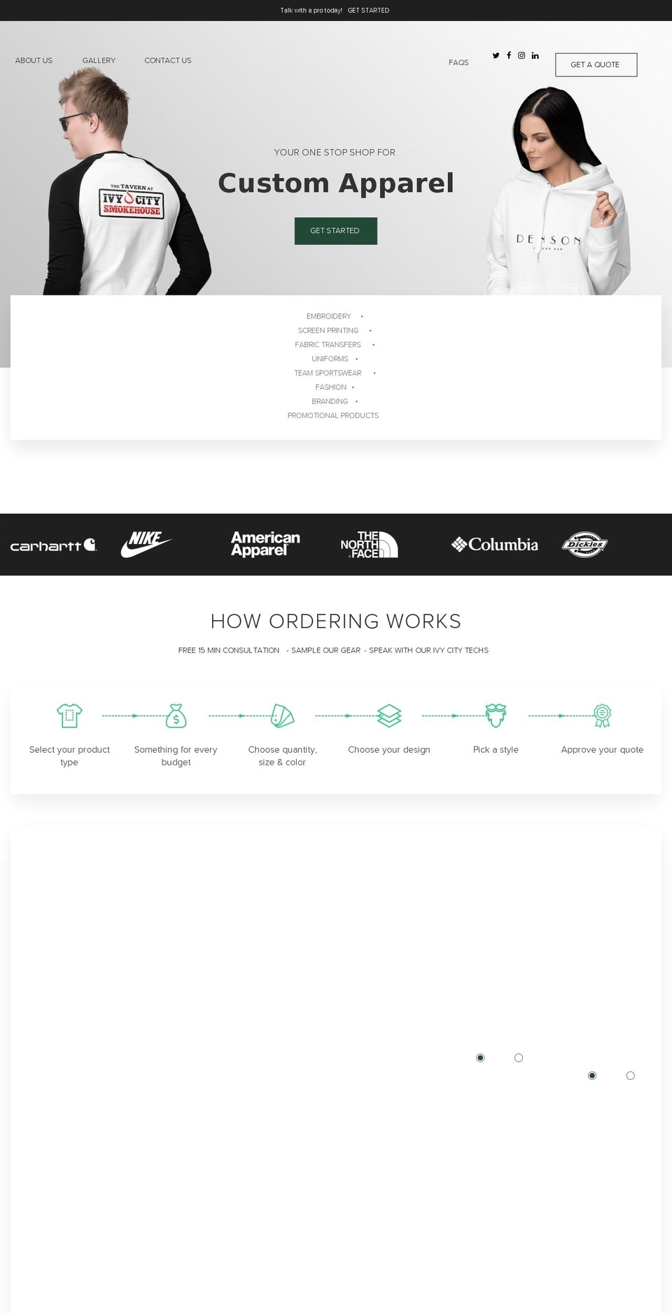 americancustomdc.com — Shopify storefront screenshot