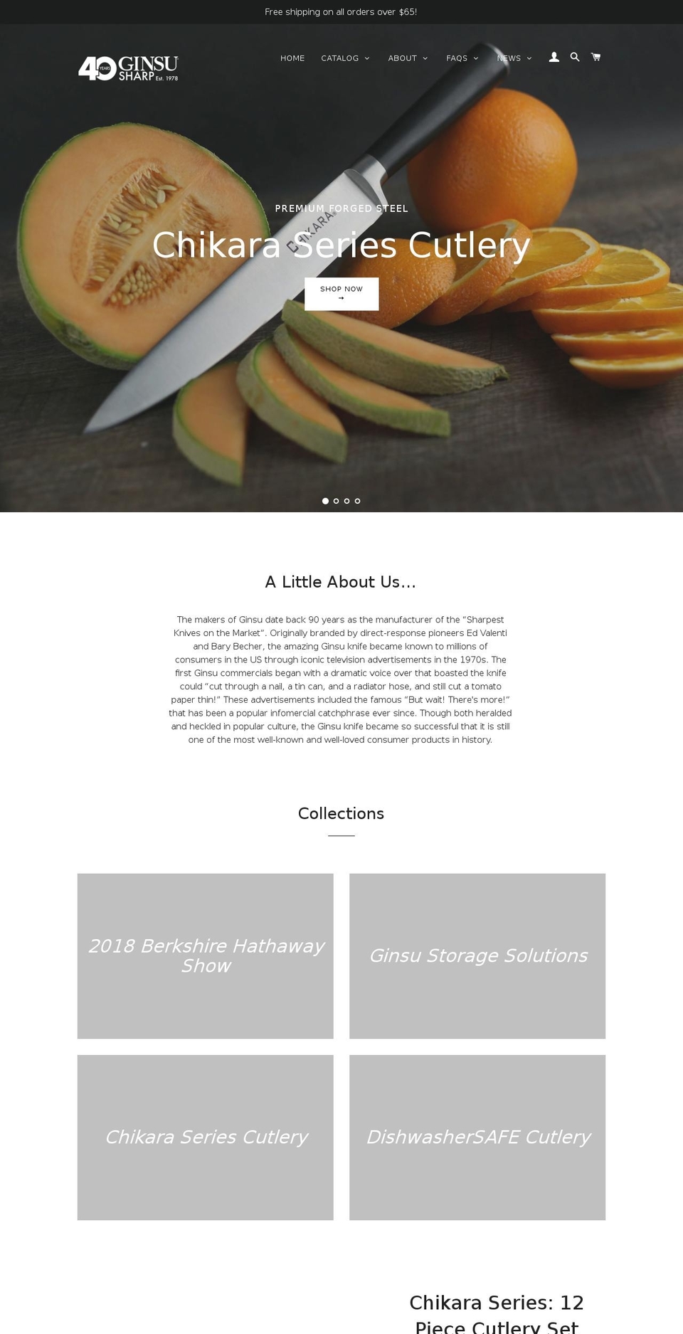 americancutleryassociation.org shopify website screenshot