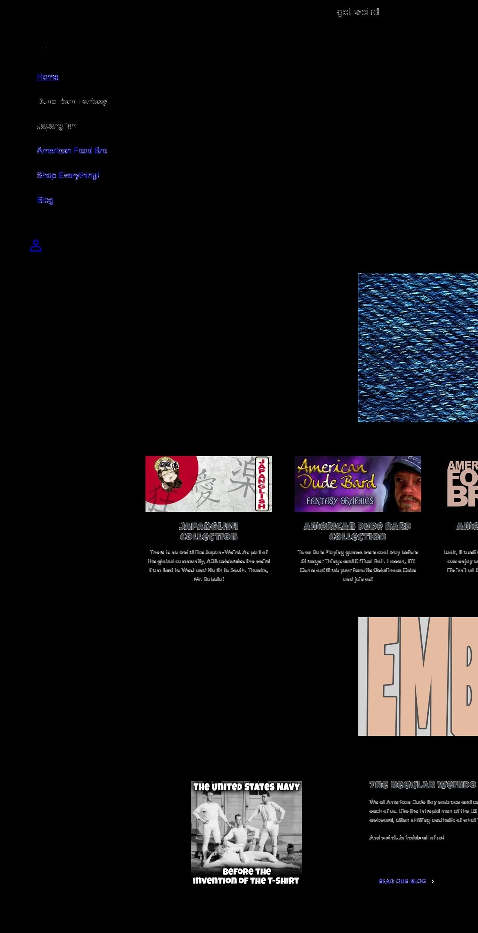 americandudeboy.com shopify website screenshot