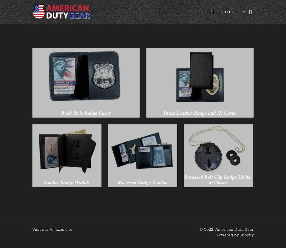 americandutygear.com shopify website screenshot