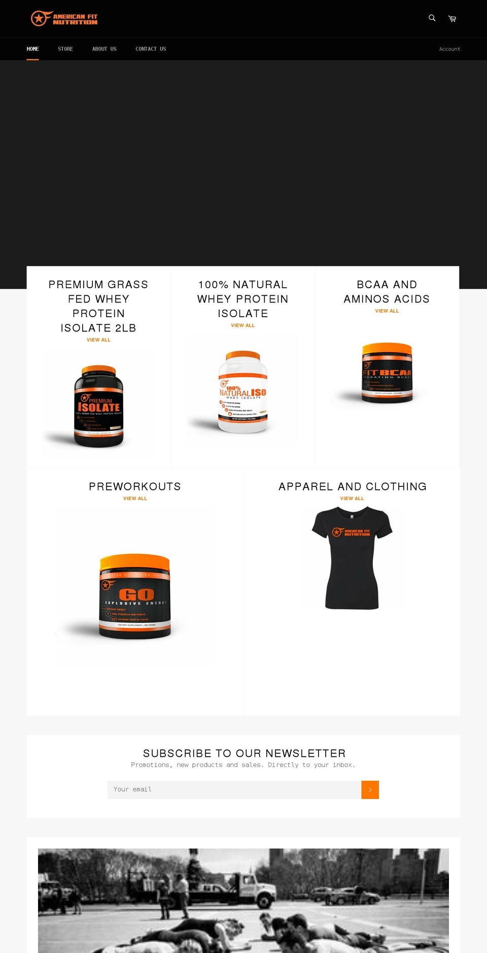 americanfitnutrition.com shopify website screenshot