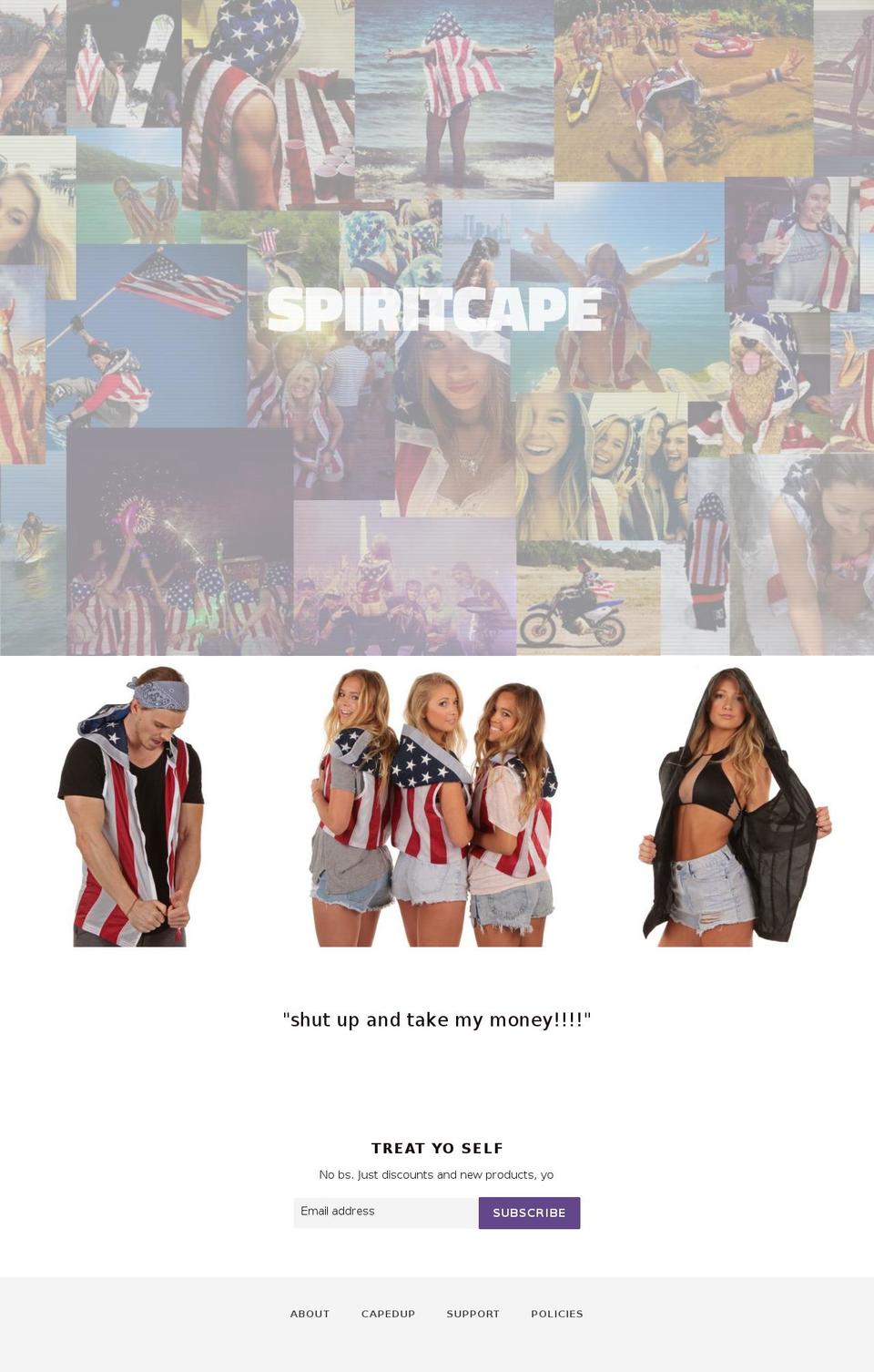 SPIRITCAPE Shopify theme site example americanflaghoodie.com