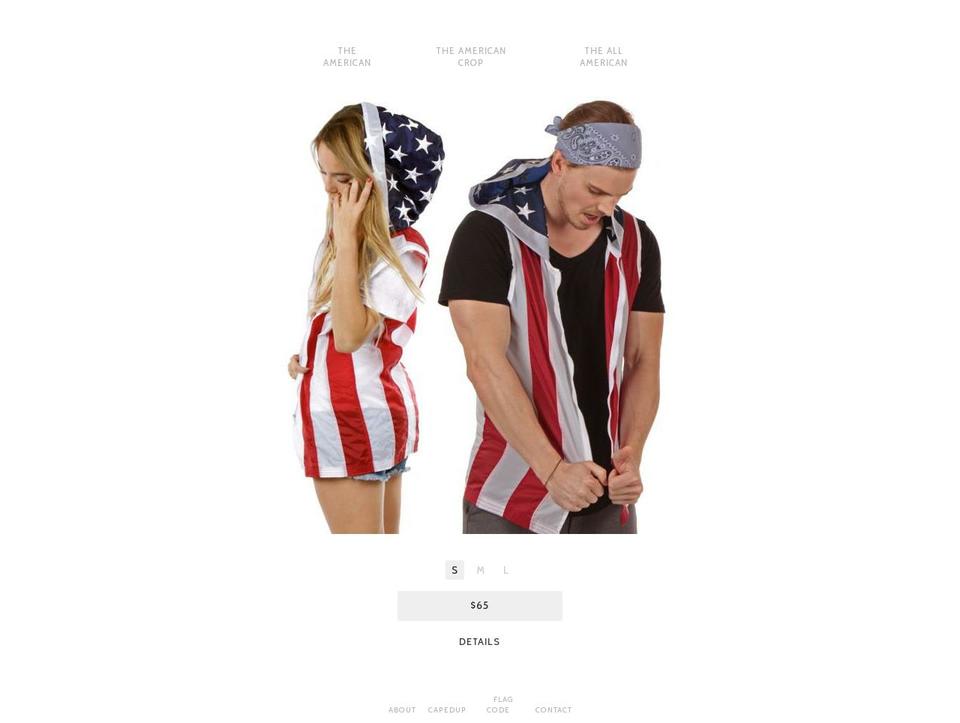 Considered Shopify theme site example americanflaghoodies.com